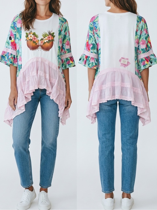 Handmade Tops - Lily Jean Threads Custom Graphic Upcycle